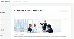 Desktop Screenshot of postenergie.fr