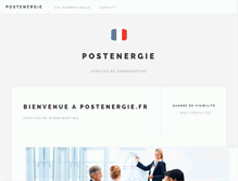 Tablet Screenshot of postenergie.fr